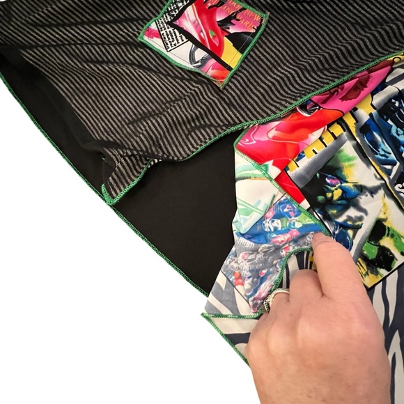 Women’s Tunic Top Art-To-Wear Graffiti Print‎ Vintage Fashion Studio Rave Party - Picture 7 of 14